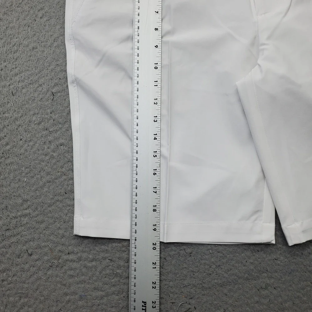 Greg Norman ML75 Microlux Golf Shorts Men 36 White Play-Dry Performance G7S9H902
